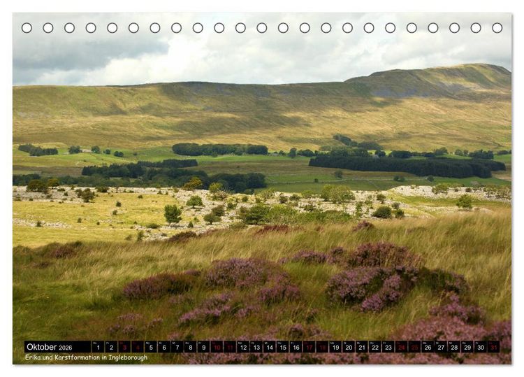 Produktbild: Traumhafte Yorkshire Dales (Tischkalender 2026 DIN A5 quer), CALVENDO Monatskalender