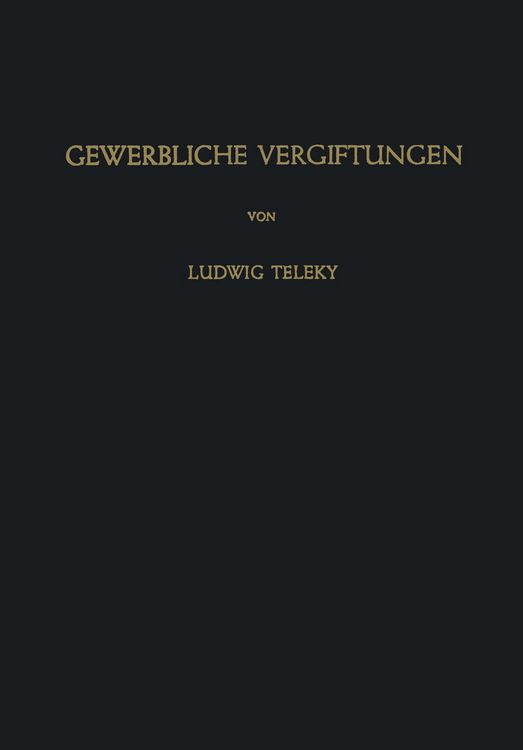 Produktbild: Gewerbliche Vergiftungen