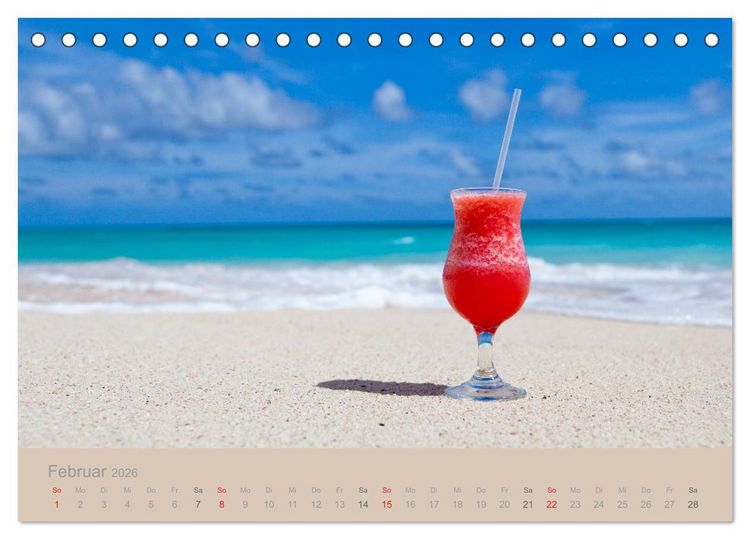 Produktbild: Traumstr&auml;nde (Tischkalender 2026 DIN A5 quer), CALVENDO Monatskalender