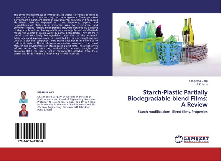 Produktbild: Starch-Plastic Partially Biodegradable blend Films: A Review