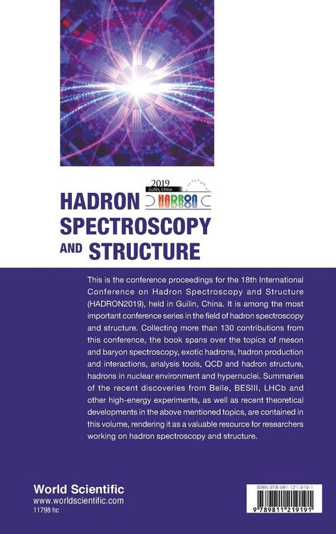 Produktbild: Hadron Spectroscopy and Structure (hadron2019)