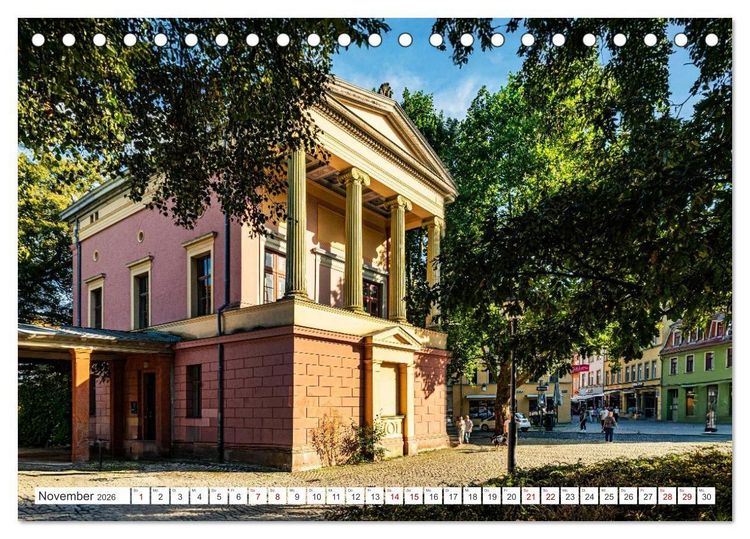 Produktbild: Kulturstadt Weimar - Stadt der Klassiker (Tischkalender 2026 DIN A5 quer), CALVENDO Monatskalender