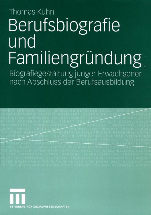 Produktbild: Berufsbiografie und Familiengr&uuml;ndung
