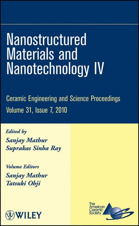 Produktbild: Nanostructured Materials and Nanotechnology IV, Volume 31, Issue 7