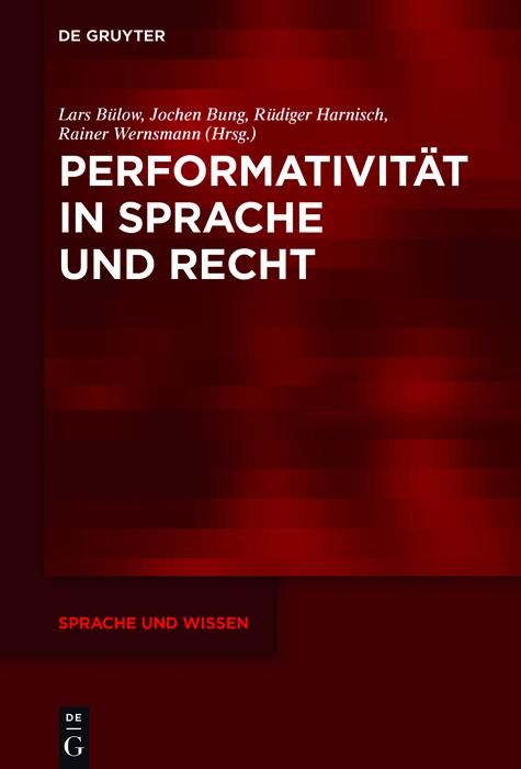 Produktbild: Performativit&auml;t in Sprache und Recht
