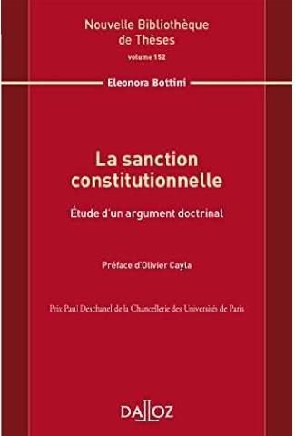 Produktbild: La Sanction Constitutionnelle T.152