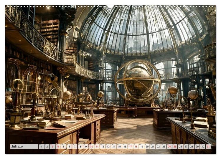Produktbild: Geheime Bibliotheken der alten Welt (Wandkalender 2027 DIN A2 quer), CALVENDO Monatskalender