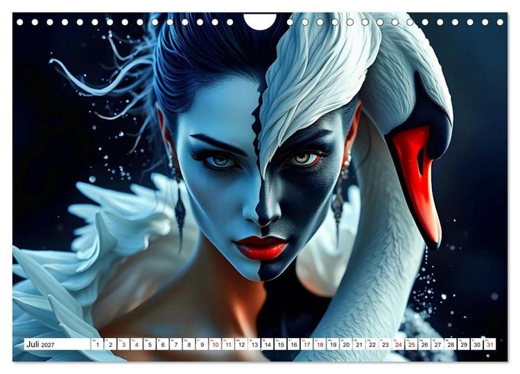 Produktbild: Die dunkle Legende des Schwanensees (Wandkalender 2027 DIN A4 quer), CALVENDO Monatskalender