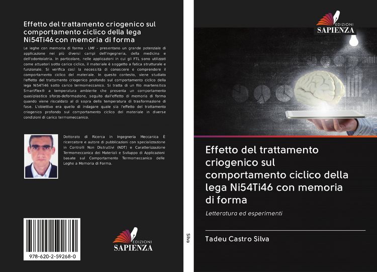 Produktbild: Effetto del trattamento criogenico sul comportamento ciclico della lega Ni54Ti46 con memoria di forma