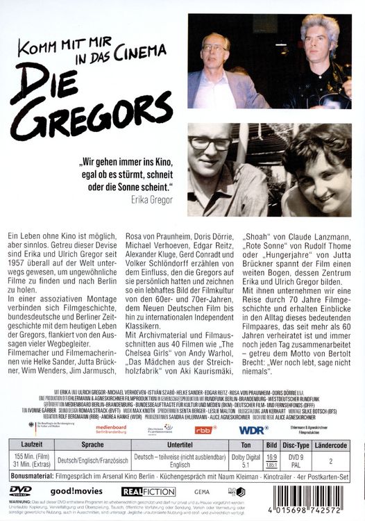 Produktbild: Komm mit mir in das Cinema - Die Gregors