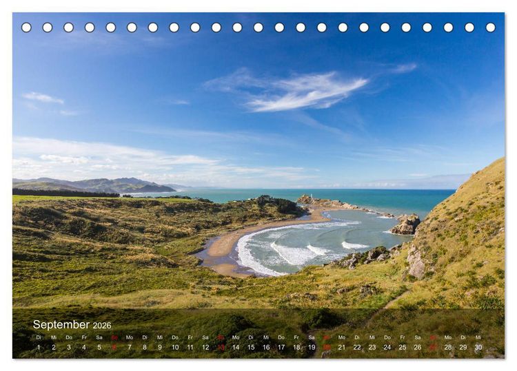 Produktbild: Neuseeland - Traumhafte Landschaften am anderen Ende der Welt (Tischkalender 2026 DIN A5 quer), CALVENDO Monatskalender