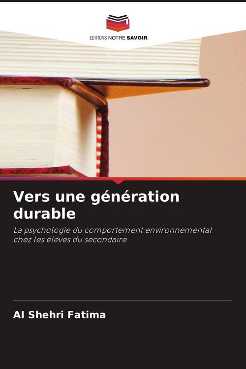 Produktbild: Vers une g&eacute;n&eacute;ration durable