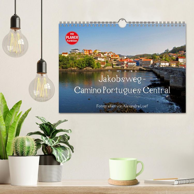 Produktbild: Jakobsweg - Camino Portugues Central (Wandkalender 2026 DIN A4 quer), CALVENDO Monatskalender