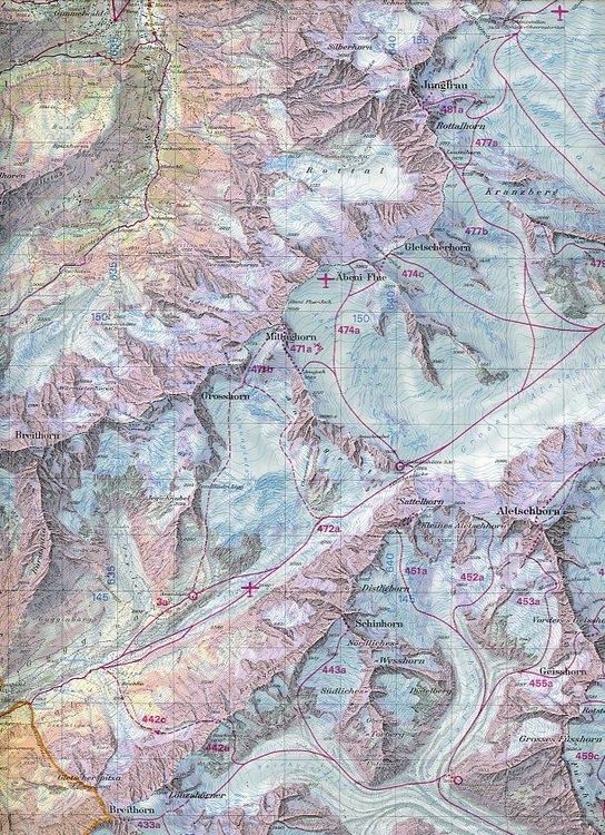 Produktbild: Swisstopo 1 : 50 000 Jungfrau Ski
