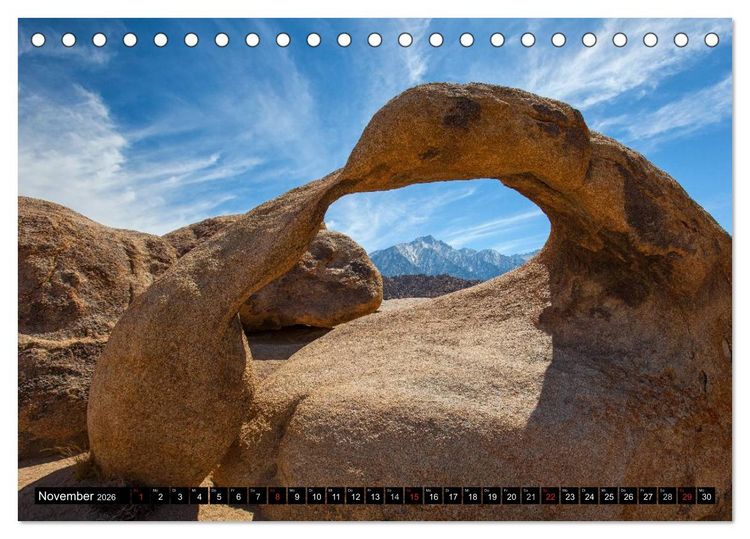 Produktbild: USA Kalender Deluxe (Tischkalender 2026 DIN A5 quer), CALVENDO Monatskalender
