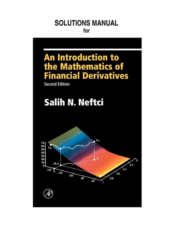 Produktbild: Neftci Solutions Manual to an Introduction to the Mathematics of Financial Derivatives 2/E