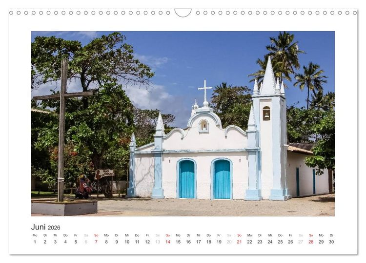 Produktbild: Brasilien 2026 Bahia - die Wiege Brasiliens (Wandkalender 2026 DIN A3 quer), CALVENDO Monatskalender