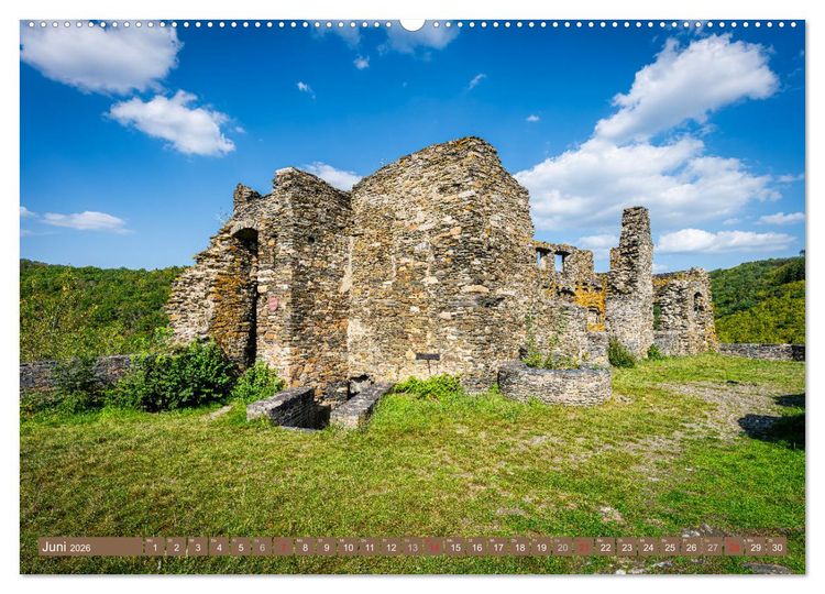 Produktbild: Burgen in Rheinland-Pfalz (hochwertiger Premium Wandkalender 2026 DIN A2 quer), Kunstdruck in Hochglanz