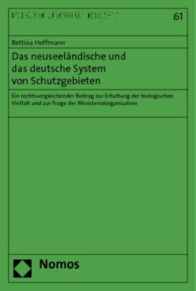 Produktbild: Das neuseel&auml;ndische und das deutsche System von Schutzgebieten