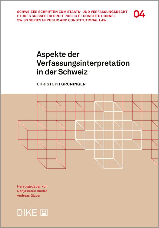 Produktbild: Aspekte der Verfassungsinterpretation in der Schweiz