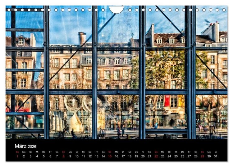 Produktbild: Paris - Impressionen einer Weltstadt (Wandkalender 2026 DIN A4 quer), CALVENDO Monatskalender