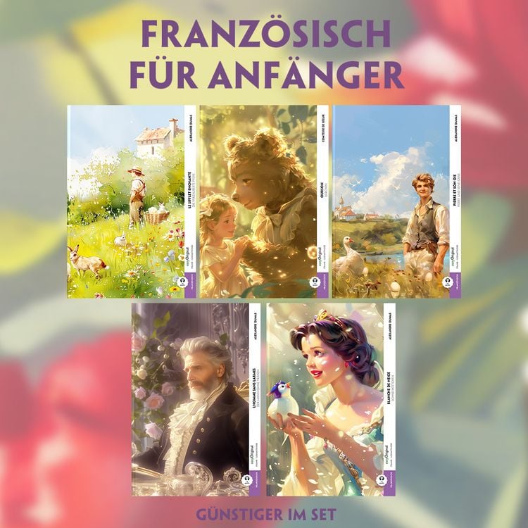 Produktbild: Französisch für Anfänger (5 Bücher + Audio-Online) - Frank-Lesemethode - Kommentierte zweisprachige Ausgabe Französisch-Deutsch