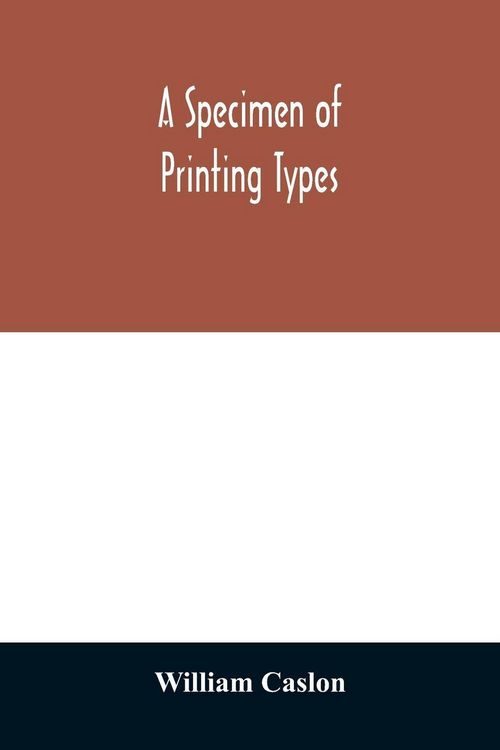 Produktbild: A specimen of printing types