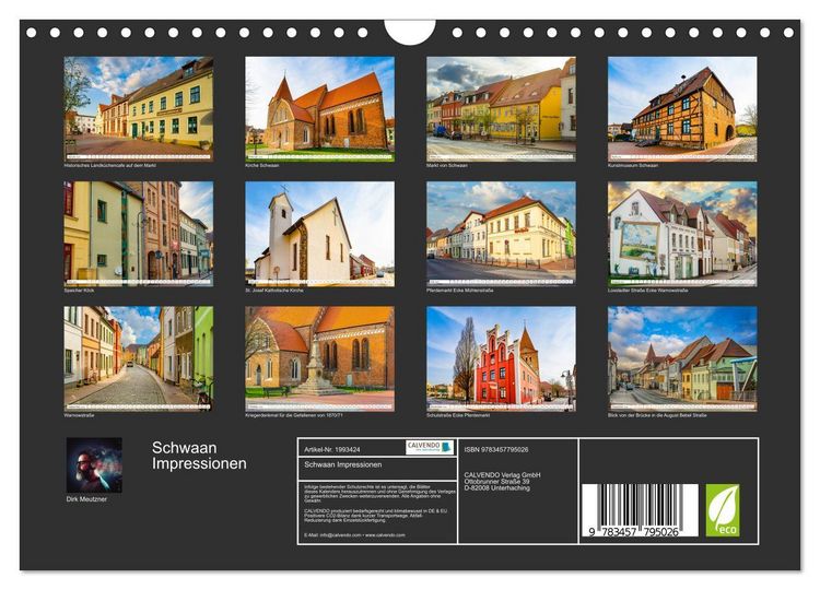 Produktbild: Schwaan Impressionen (Wandkalender 2026 DIN A4 quer), CALVENDO Monatskalender