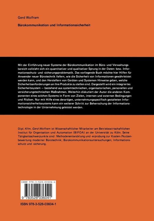 Produktbild: B&uuml;rokommunikation und Informationssicherheit