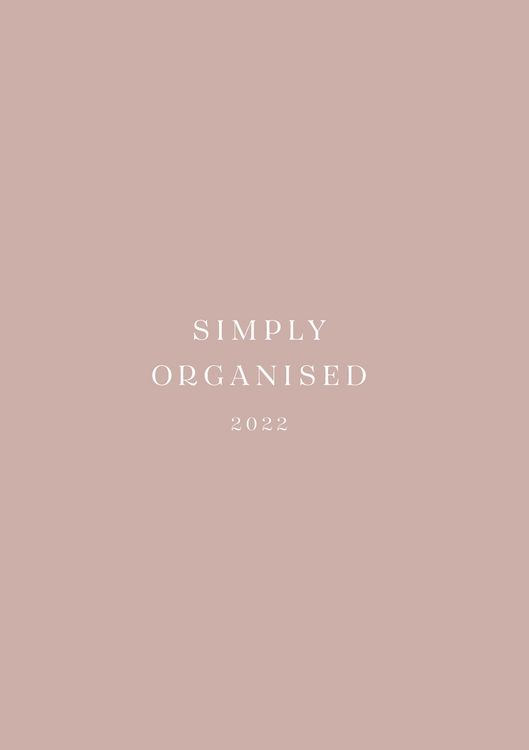 Produktbild: SIMPLY ORGANISED 2022 - premium ros&eacute;