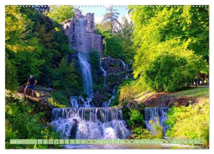Produktbild: Bad Wilhelmsh&ouml;he Bergpark und Wasserspiele (Wandkalender 2027 DIN A2 quer), CALVENDO Monatskalender