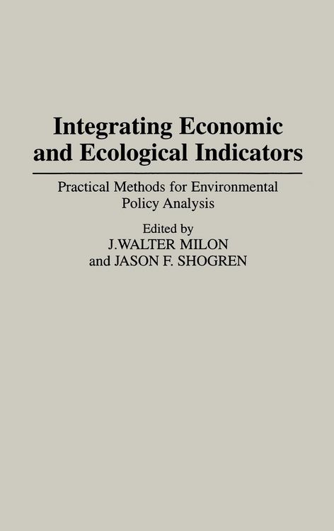Produktbild: Integrating Economic and Ecological Indicators