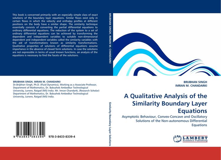 Produktbild: A Qualitative Analysis of the Similarity Boundary Layer Equations