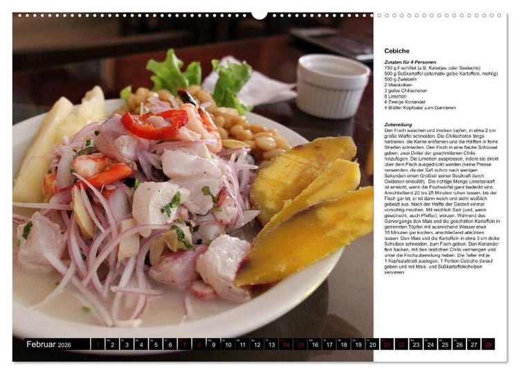 Produktbild: PERU - Kulinarisch (Wandkalender 2026 DIN A2 quer), CALVENDO Monatskalender