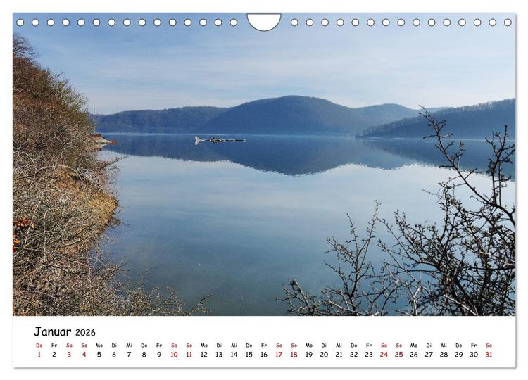 Produktbild: Der Edersee - Das Paradies in Nordhessen (Wandkalender 2026 DIN A4 quer), CALVENDO Monatskalender