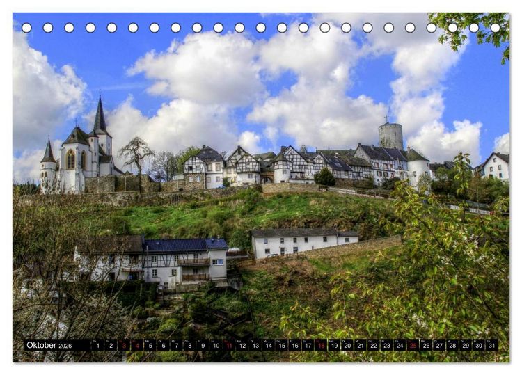 Produktbild: Faszination Eifel (Tischkalender 2026 DIN A5 quer), CALVENDO Monatskalender
