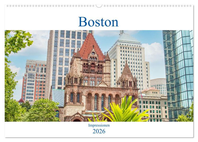 Produktbild: Boston - Impressionen (Wandkalender 2026 DIN A2 quer), CALVENDO Monatskalender