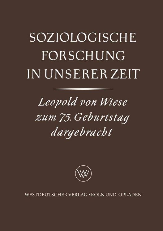 Produktbild: Soziologische Forschung in Unserer Zeit