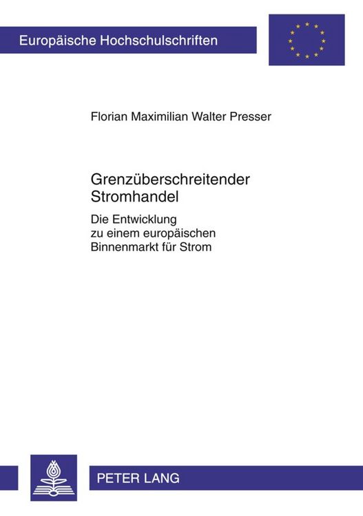 Produktbild: Grenz&uuml;berschreitender Stromhandel