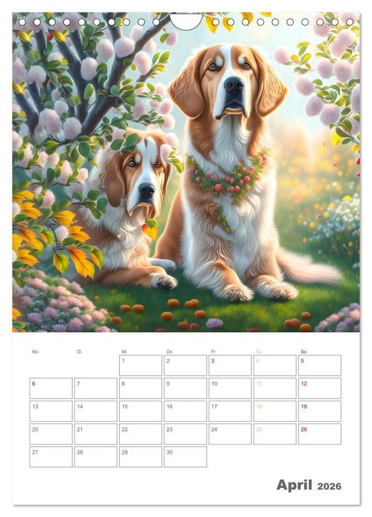 Produktbild: Liebenswerte Hunde und Katzen (Wandkalender 2026 DIN A4 hoch), CALVENDO Monatskalender