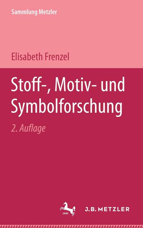 Produktbild: Stoff-, Motiv- und Symbolforschung