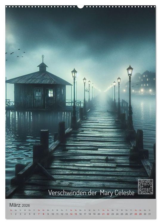 Produktbild: True Crime - Schatten der Vergangenheit (hochwertiger Premium Wandkalender 2026 DIN A2 hoch), Kunstdruck in Hochglanz