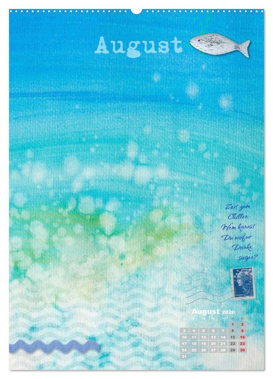 Produktbild: Jahr der Dankbarkeit &ndash; Scrapbooking-Kalender (Wandkalender 2026 DIN A2 hoch), CALVENDO Monatskalender