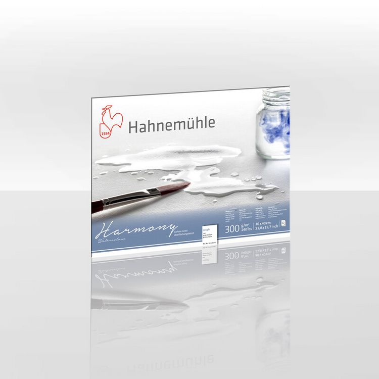 Produktbild: Hahnem&uuml;hle Papier Harmony Watercolour, 30 x 40 cm, 300 g/m&sup2;