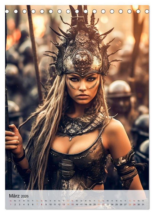 Produktbild: Fantasy Queens (Tischkalender 2026 DIN A5 hoch), CALVENDO Monatskalender