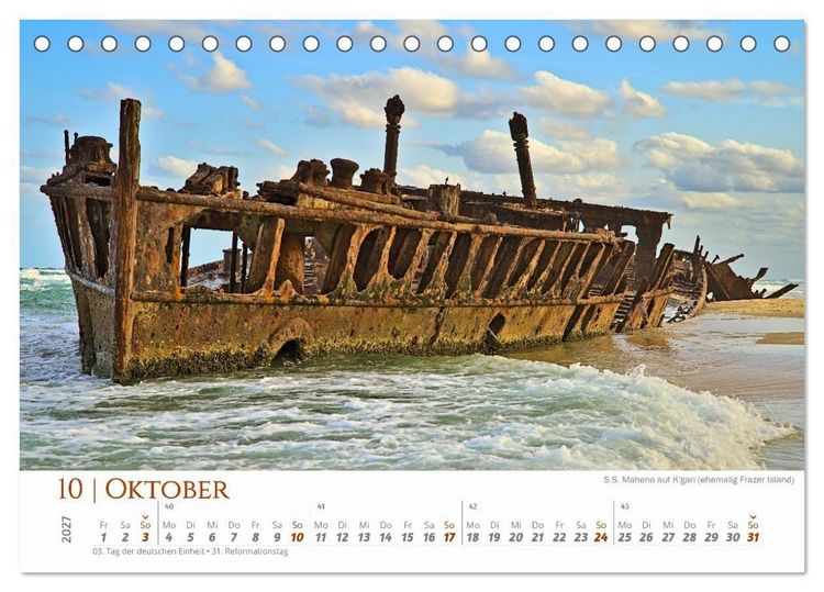 Produktbild: Australien - Cairns-Brisbane (Tischkalender 2027 DIN A5 quer), CALVENDO Monatskalender