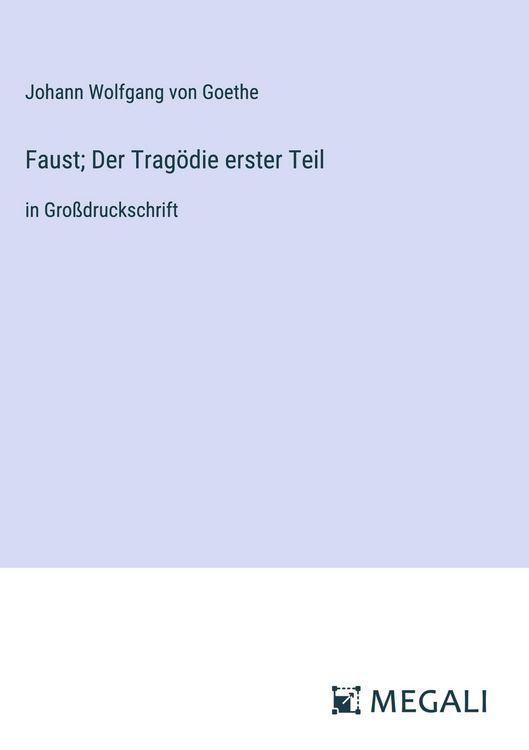 Produktbild: Faust; Der Trag&ouml;die erster Teil
