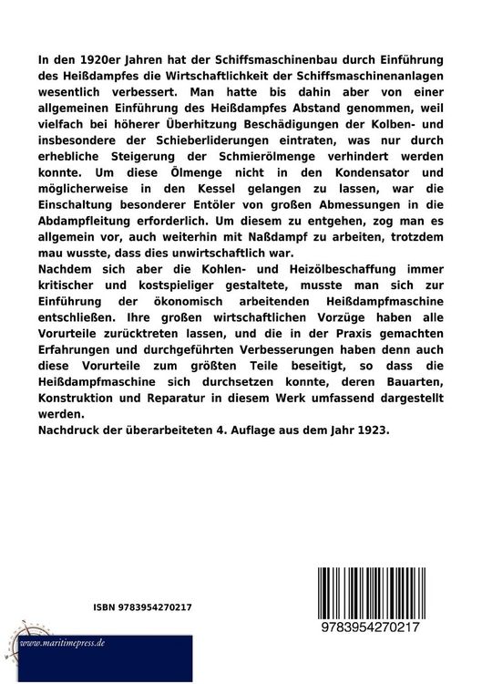 Produktbild: Schiffsmaschinen (1923)