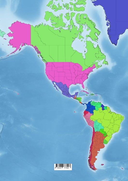 Produktbild: Malbuch L&auml;nder der Welt Karten Malbuch Kontinent Afrika, Asien, Europa, Ozeanien, Nord-und S&uuml;damerika