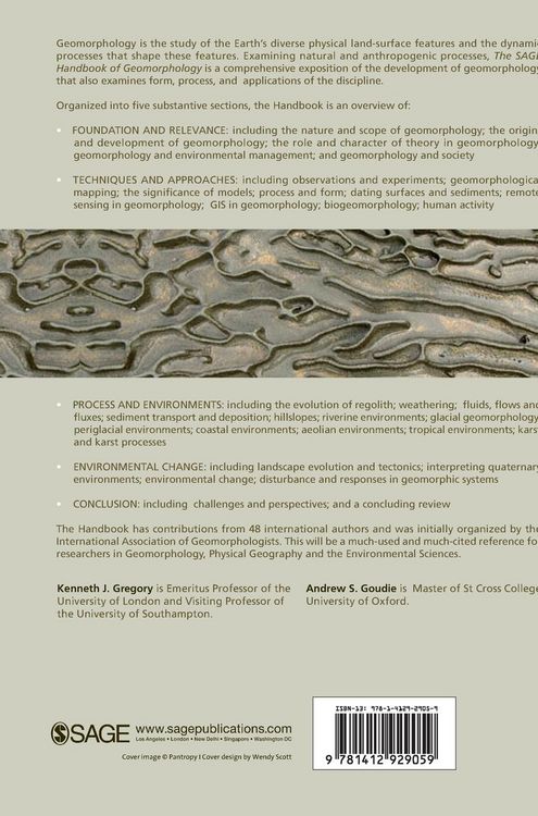 Produktbild: The SAGE Handbook of Geomorphology